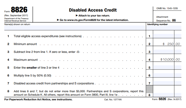 ADA-Compliant Tax Credit